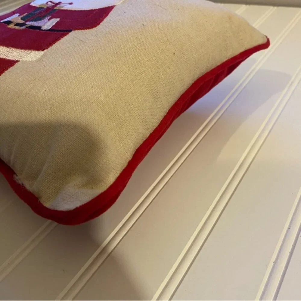 Festive Santa Claus Holiday Pillow